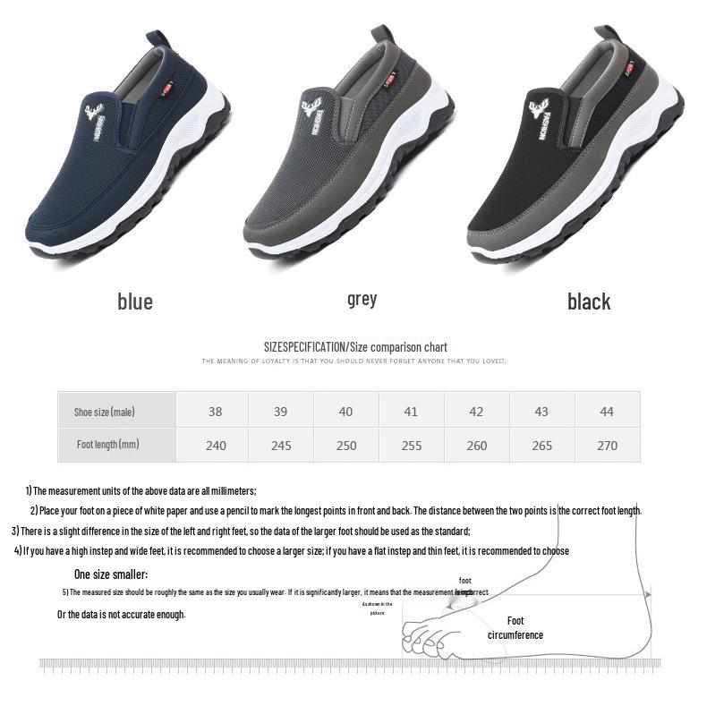 Men's Autumn 2025 Low-Top Slip-On Soft Sole Cloth Shoes
