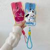 KEYSION Cute 3D Cartoon Plush Case for OPPO A9 2020 with Lanyard Soft Silicone Shockproof Phone Cover for OPPO A5 A9 2020