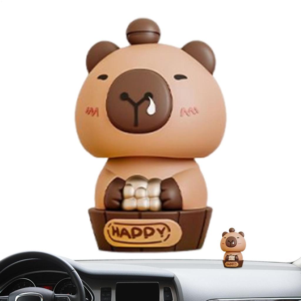 Auto Armaturenbrett Dekorationen Wasserschwein Solar Tanzfiguren Fahrzeug Innenzubehör Für Tischkonsole Tägliches Fahren LKW