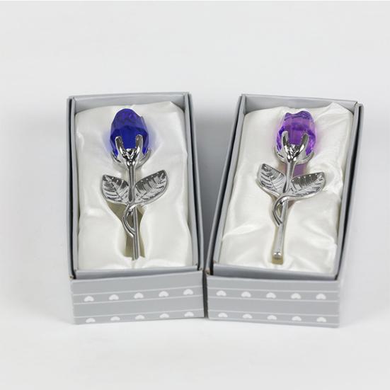 Trandafir fals practic, limpede ca cristal, decorare pentru trandafiri, aplicație largă, flori de cristal artificial, favoruri de petrecere