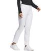 adidas Solid Color High Waist Slim Fit Casual Pants Women Bottoms White HY0864
