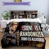 3pcs Resident Evil Leon S. Kennedy2 pattern bedding set duvet cover set includes duvet cover &pillowcases, perfect all season bedroom decoration & gif