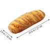 10.6Inch Artificial Bread Loaf,Simulation Bread Fake Bread Model for Kitchen Decoration Photography Props