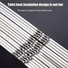10 Stücke Silber Edelstahl Grillspieß Wiederverwendbare Grill Sticks Bbq Gabel Bbq Utensil Küche Outdoor Camping Werkzeug
