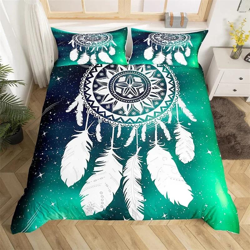 Bohemian Traumfänger Bettwäsche-Set Exotisches Galaxie Bettwäsche-Set Sternbild Twin King Deckenbezug Für Mädchen Teenager Zimmer Dekoration