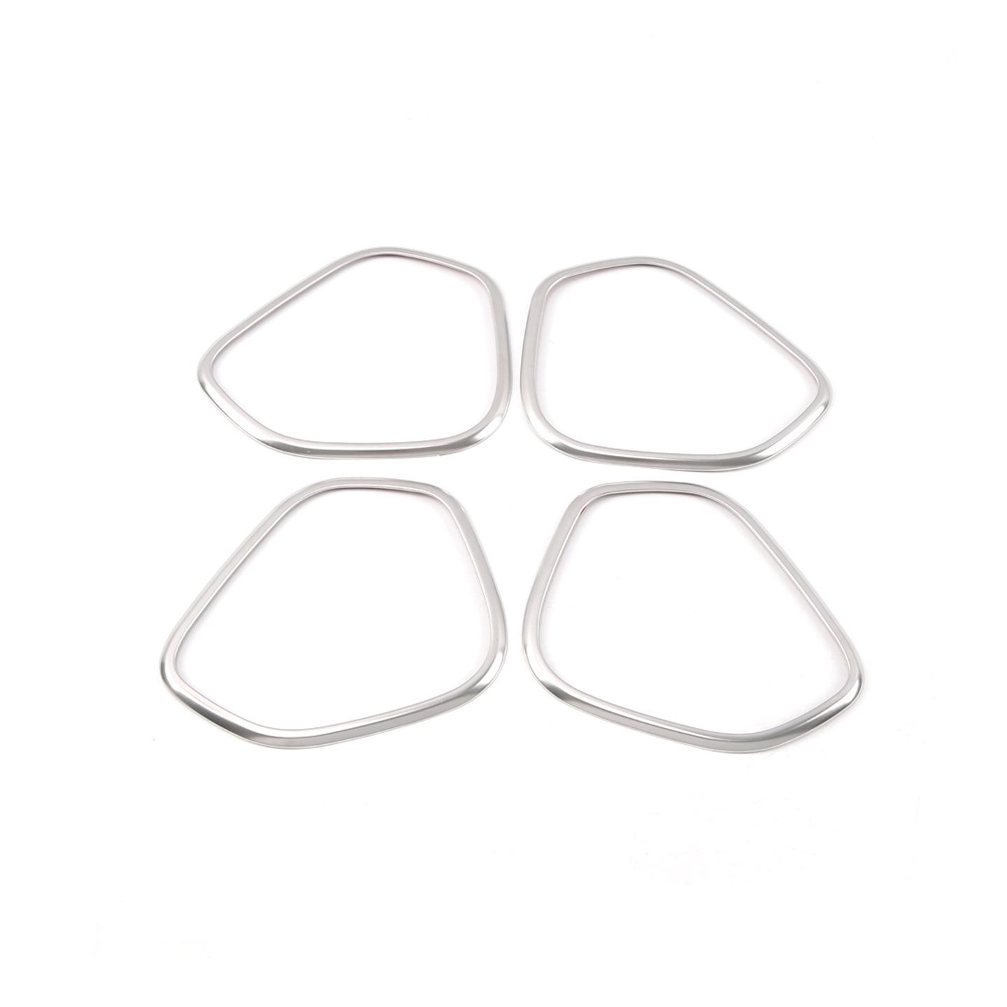 Volvo XC60  18- 26 Door Speaker Protective Cover - Stainless Steel Frame Interior Accessory.