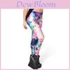 Stylish Cross-border Women's Nine-point Leggings With High Elasticity And 3d Print Design For A Perfect Fit