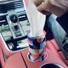 Car Tissues Canned Tissue Cylinder Tissue Boxes Perfect For Car Cup Holder Car Tissue Holder (4 Canisters/200 Tissues/3-Ply) Travel Tissues