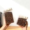 Coffee Bean Sealed Storage Jar With Handle Clear Plastic Food Storage Box Moisture-proof Airtight Container Kitchen Accessories