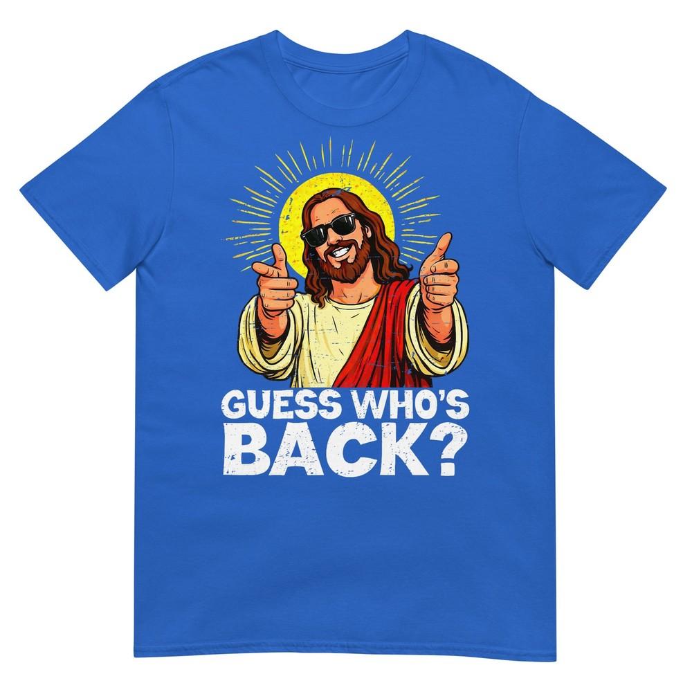 Funny Easter Guess Whos Back Jesus Religious Unisex Unisex Kids Tshirt