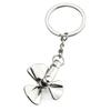 Windmill Keychain Metal Pendant for Men and Women - Car Key Souvenir Gift with Engraving