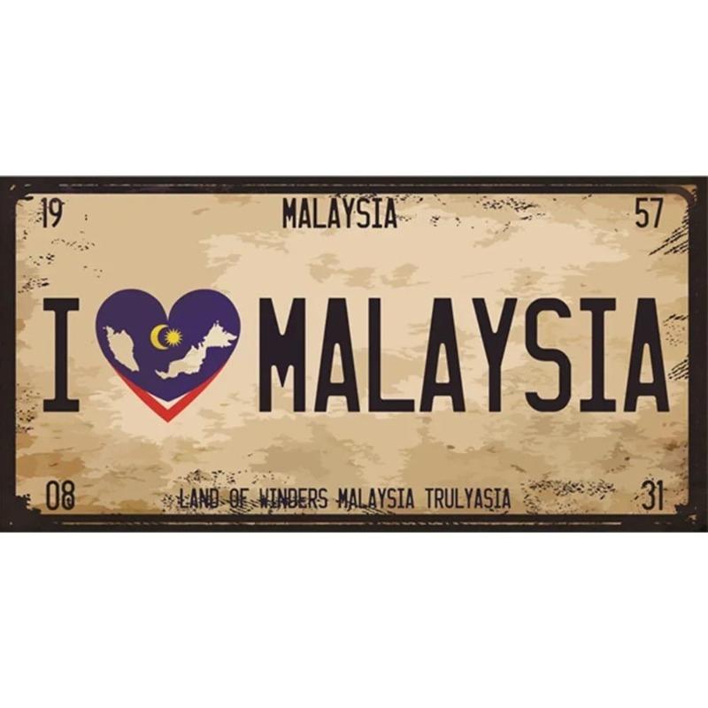 Retro Automobile Tin Signs, Vintage Car Metal Decor 15x30cm