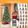 Christmas Countdown Calendar Box With Santa Claus Acrylic Assembled Decor For Holiday Gift Giving