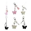 Cute Butterfly Phone Chain Keychain Versatile Butterfly Phone Hanger Keychain Pendant for Stylish and Practical Use