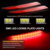 2PCS Fog Lamp Car Brake Red Tail Light LED Bumper Reflector Bulbs Warning Light For Tesla Model S 2012-up Turn Signal Rear Lamp