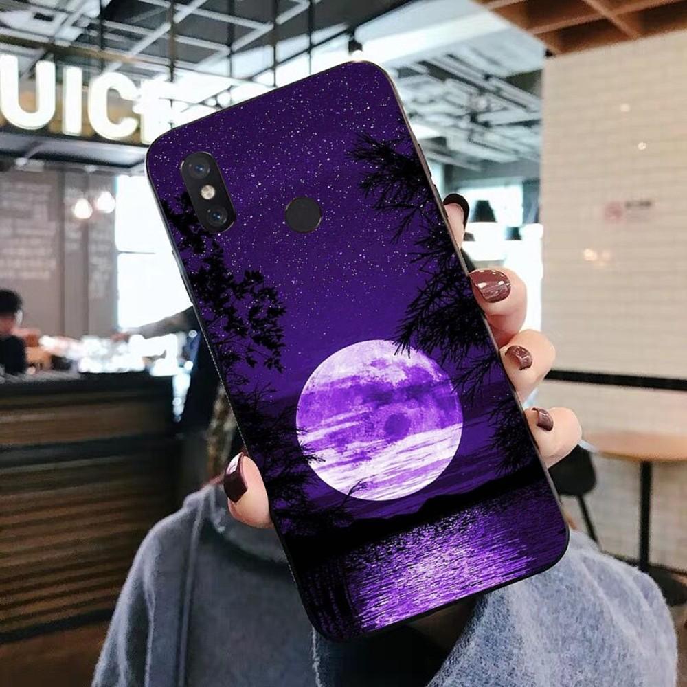 Purple Aesthetic Phone Case For Xiaomi Mi 5X 8 9 10 11 12 lite pro 10T PocoX3pro PocoM3 Note 10 pro lite