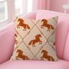 Horse Luxury Printed Pillow Gift Home Office Decoration Bedroom Sofa Car Cushion Cover Case 45X45