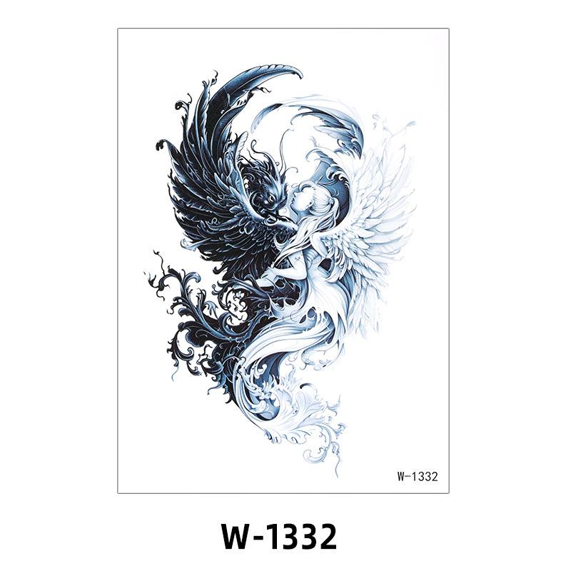 Tattoo Sticker Half Arm Waterproof Long-Lasting Disposable Tattoo Male And Female Flower Arm Tattoo Sticker
