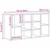 Shoe Bench with Shelf Reclaimed Wood Look 103 X 30 X 54.5 Cm Engineered Wood