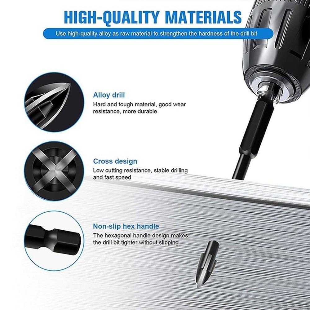 10pcs/set Professional Tile Drill Bit Precision Cross Drill Bit  Concrete Drilling