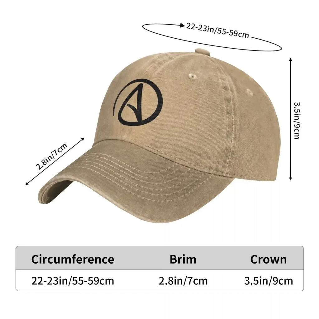 Atheist Atheism Baseball Cap Religious Belief Street Style Men Washed Hip Hop Hats Sunscreen Outdoor Sports Cap Present
