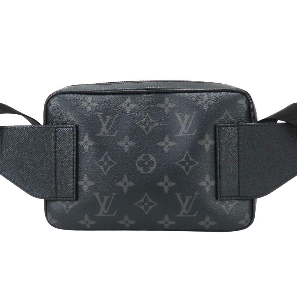 Used LOUIS VUITTON body bag Bum bag outdoor M30245 Taiga/Monogram Eclipse Noir Taigalama