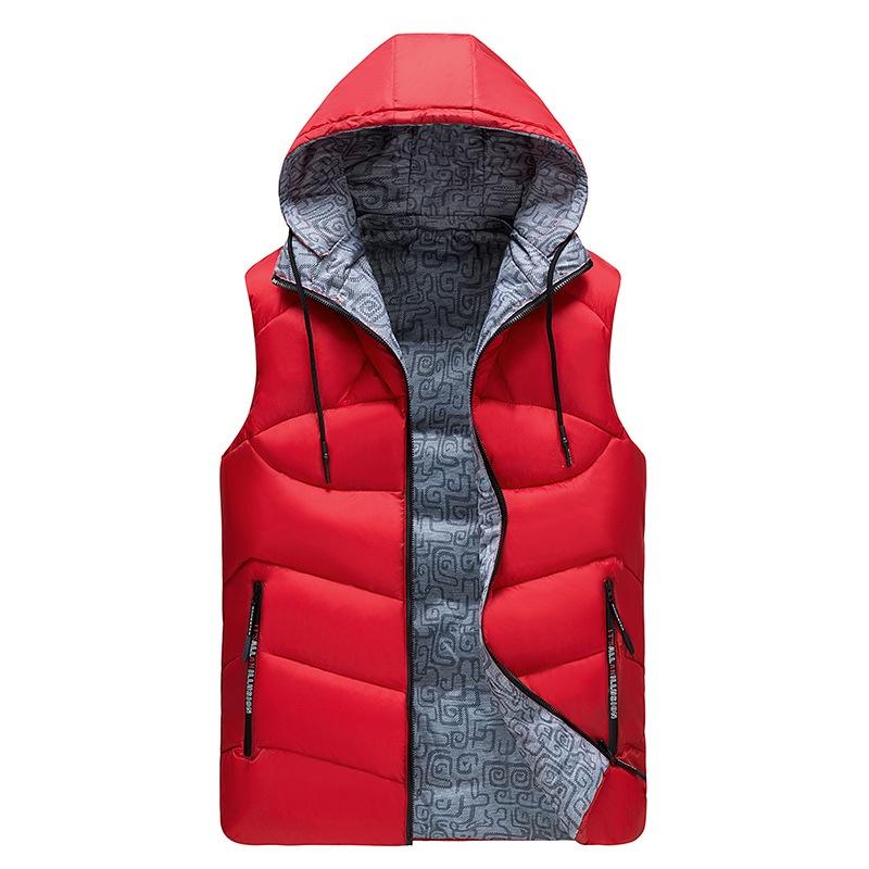 Thick Reversible Unisex Sleeveless Jacket Winter Vest Warm Men Casual Sport Coat