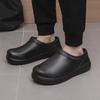 Men's Chef Shoes Waterproof Oilproof Kitchen Shoes Non-slip Garden Clogs Man Winter Warm Work Shoe EVA Sandal Casual Shoes