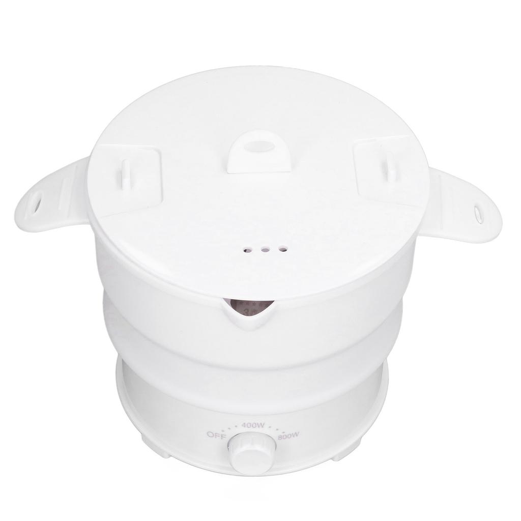 Foldable Electric Hot Pot Cooker 800W 1.2L Travel Pot for Camping Office Hotel Noodle Porridge Soup