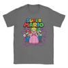 Super Marios Peach Luigi Trio Stars and Hearts T Shirt Unisex Cotton TShirt Round Neck  Tee Shirt Short Sleeve Clothes Plus Size