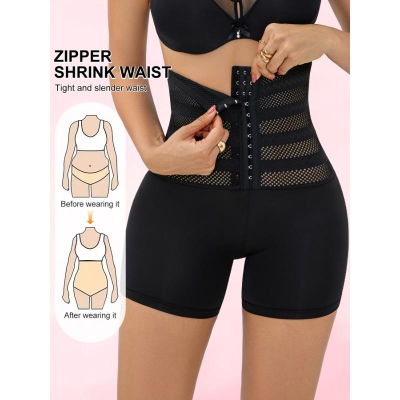 Damen High-Waist Bauchkontroll-Formwäsche Höschen mit verstellbaren vorderen Knöpfen, Taillentrainer und Po-Hebendes Slips