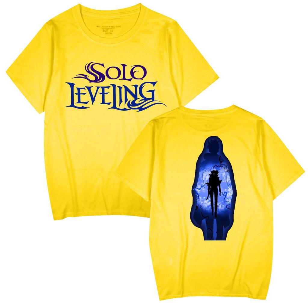 Popular Anime 'Solo Leveling' Unisex Casual Short Sleeve T-shirt for Couples