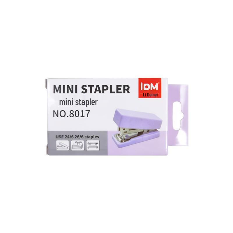 Barva makronek: Ne. 12 Mini sešívačka - Přenosná, šetřící práci pro kancelářské a studentské použití