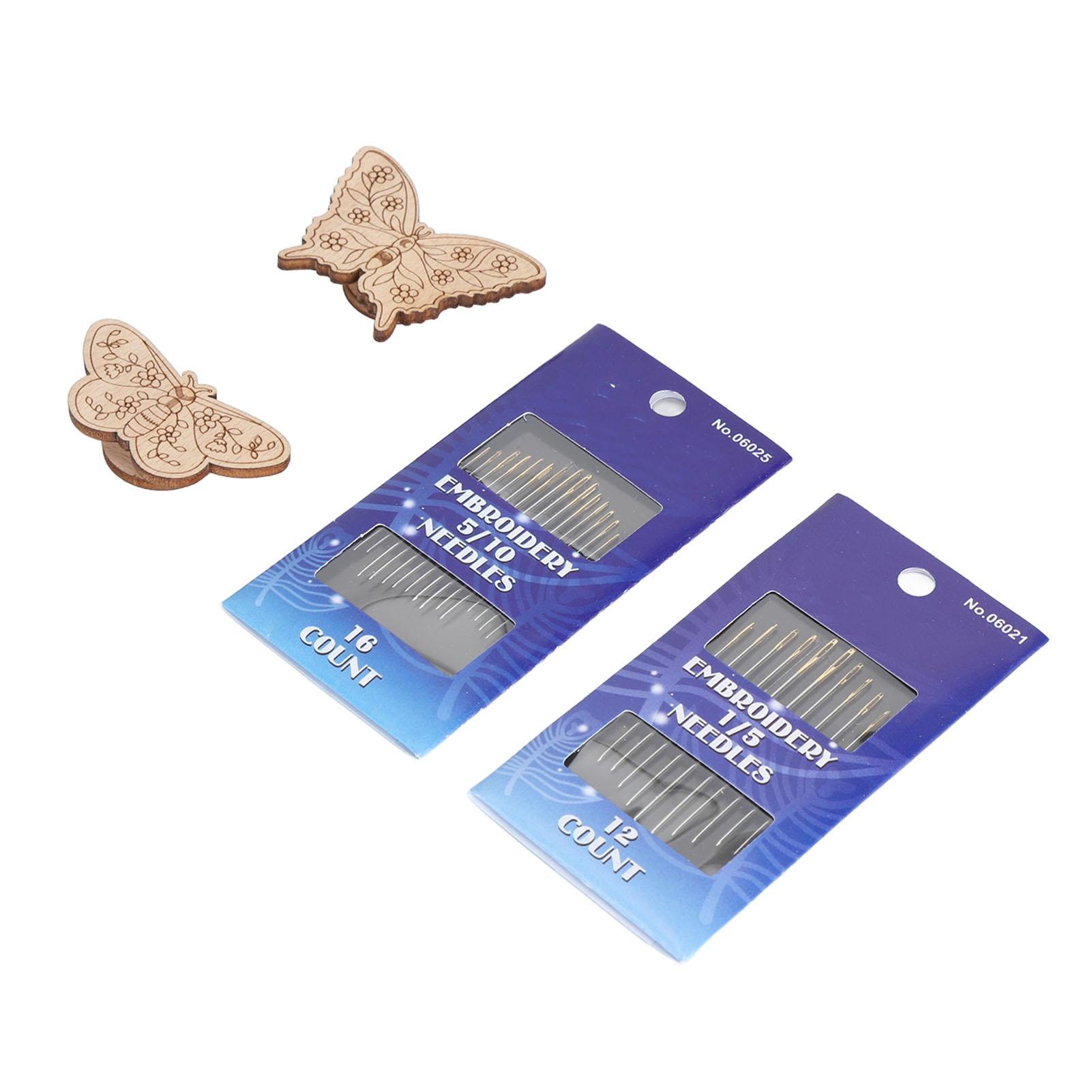 

Магнитный держатель для игл в форме бабочки и набор игл для вышивания для шитья Тип 3