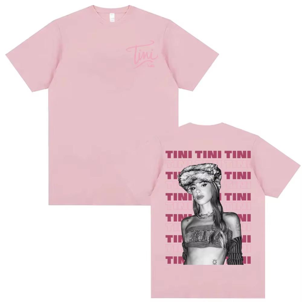 Singer Tini Stoessel Aesthetic Graphic Tshirt Men Womens Fashion Vintage Short Sleeve Tshirts High Street Pure Cotton T Shirt