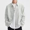 Herren Wildleder Reißverschlussjacke - Amerikanischer Stil, Herbst/Winter 2023 Trend, Revers Workwear_TOP