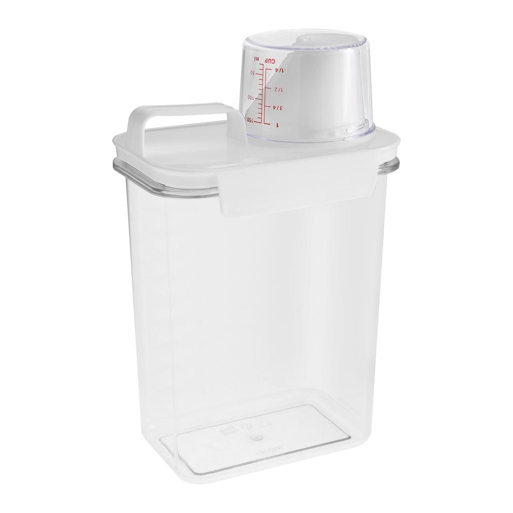 1PC 1100/1800/2300ml Laundry Detergent Dispenser Plastic Empty Liquid Laundry Soap Containers with Scale Laundry Powder Holder