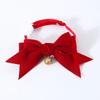 Collare con papillon a forma di gatto con nastro Collana regolabile per gatti Accessori per feste di compleanno per animali domestici per gattini cuccioli cani piccoli Collare di sicurezza