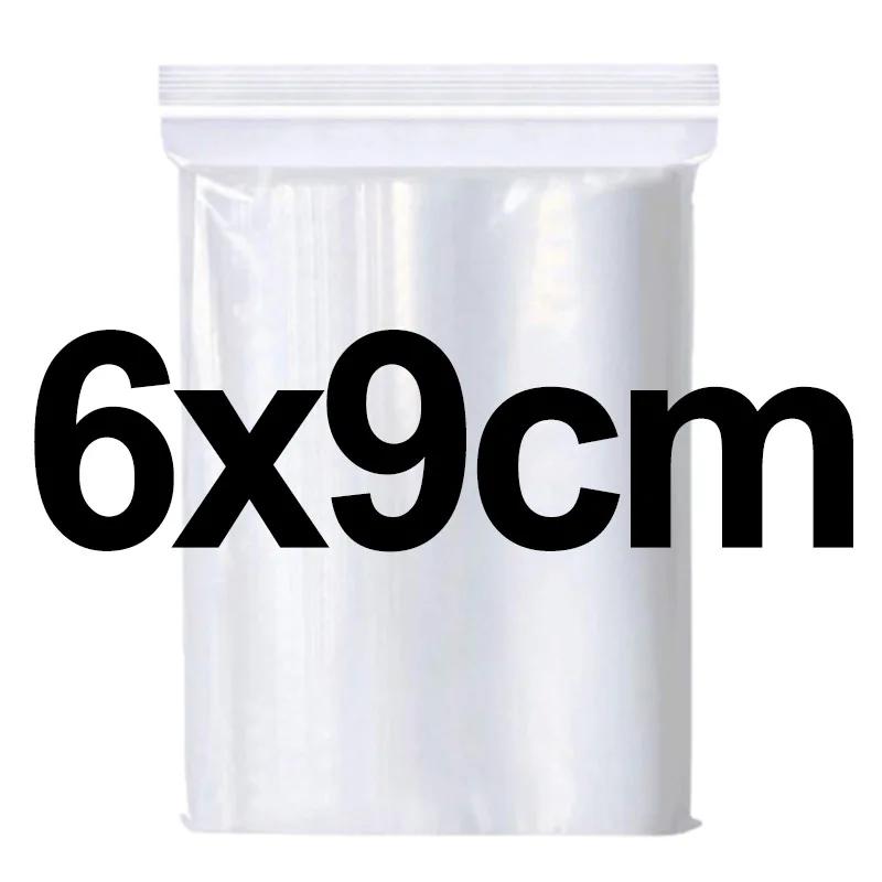 Transparente Zip-Verschlussbeutel Plastik Vakuum Aufbewahrungsbeutel für Kleinschmuck Küche Lebensmittelverpackung Wiederverschließbarer Heimverschlussbeutel