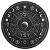Occult Sacred Geometry Moon Carpet Gothic Celestial Mystical Eye Symbol Round Rug Floor Mat Witchy Room Accent Goth Decor