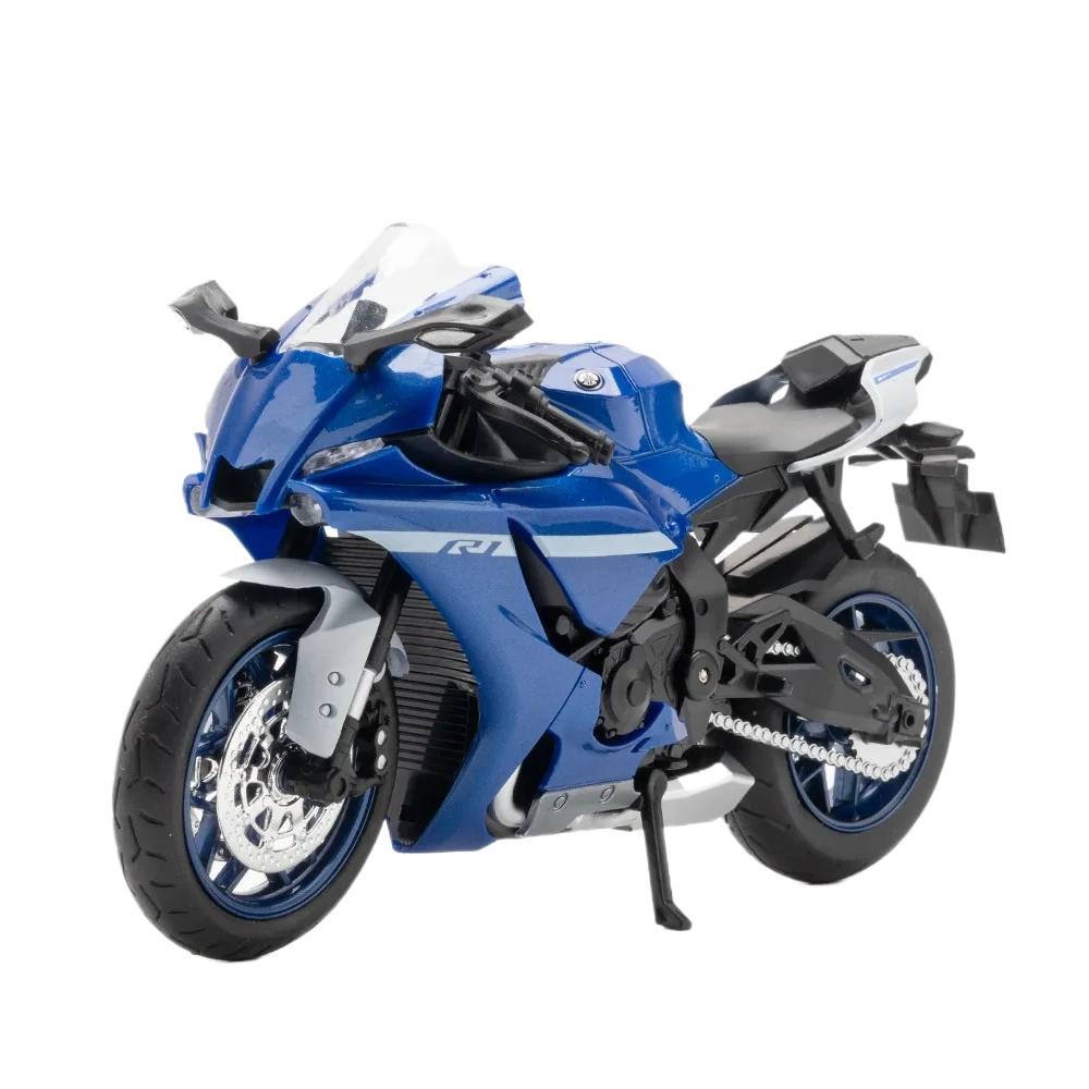 1/12 YAMAHA R1 Motorcycle Alloy Car Toys Metal Diecasts Motorcycles Model with Light and Sound Vehicle for Children Gifts M33