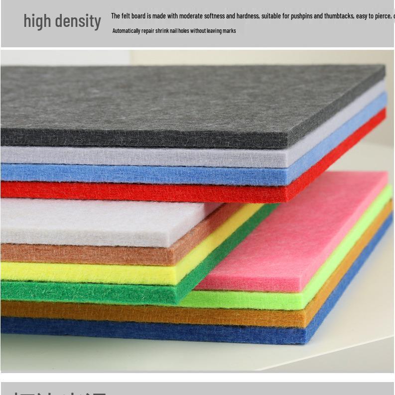 Polyester Felt Wall Sticker: Self-Adhesive Cork Message Board & Soundproof Display for Kindergarten
