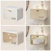 Wall Mounted Facial Towel Storage Box Large Capacity Roll Paper Holder  Bedside Table
