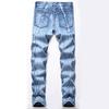 Herrenmode Plissee BIKER Jeans Hose Plus Größe Multi-Pocket Motorrad Gerade Männliche Patchwork Hose Lässige Männer Elastische Denim Hose