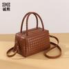 European fashion versatile handwoven bag portable pillow bag toast bag 2025 new crossbody cosmetic bag