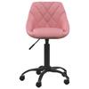 Office Chair Pink Velvet