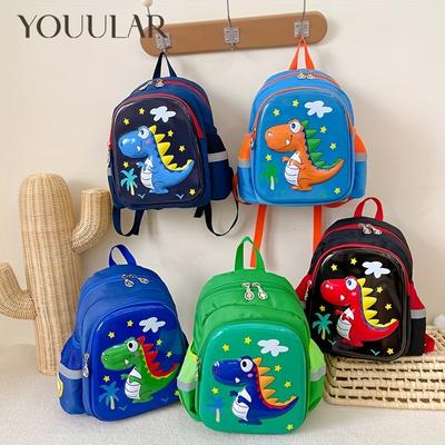 Children's Schoolbag Cartoon Dinosaur Kindergarten Backpack For Boys Girls Lightweight Travel Backpack