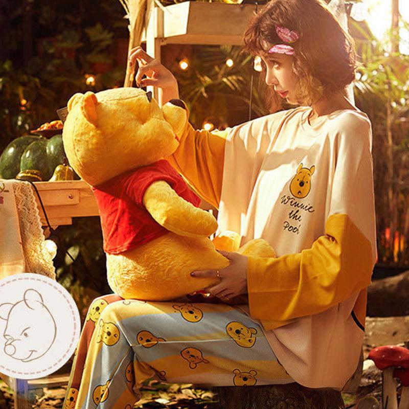 

WeChat Осень/Зима Женский Милый Стиль Пижама с Круглым Вырезом - Длинный Рукав и Штаны L