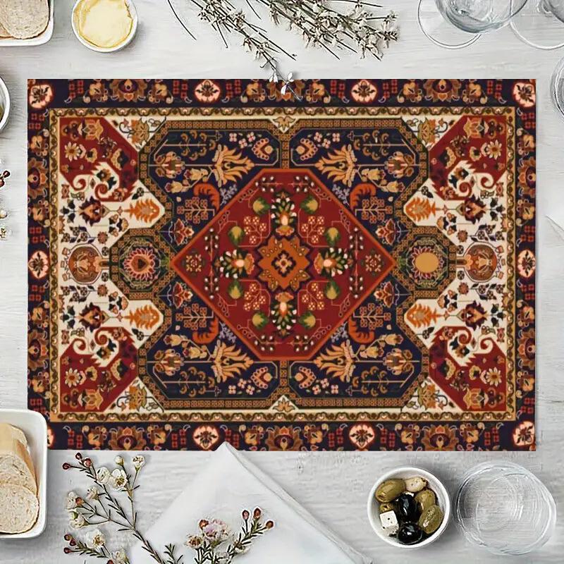 Classic Collection Linen Placemat for Dining Table - Heat Insulation Pad for Living Room and Restaurant Decor