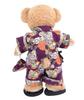 Teddy Bear Online Store Alice Duffy Yukata Costume with Drawstring Bag and Sandals, Jinbei with Rising Dragon Design, Size Small (Duffy 1)